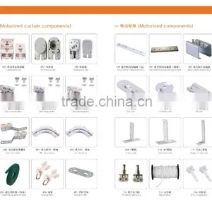 Remote Control Curtain Pulley With Wheel for Track Accessories thumbnail-6