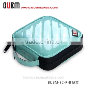 Fashion Blue 32 Capacity PU Leather Cover CD Case DVD Case Car Disc Case thumbnail-1