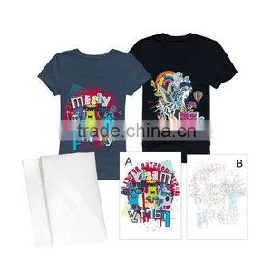 Yesion New T-shirts Self Weeding Transfer Paper /A4 Laser Dark No Cut Transfer Paper thumbnail-2