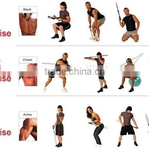 Fitness Resistance Bands Resistance Rope Exerciese Tubes Elastic Exercise Bands for Yoga Pilates Workout thumbnail-5