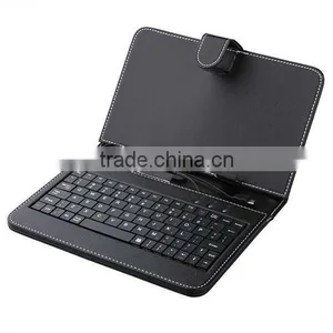 7 Inch Tablet Mini USB 2.0 Keyboard Leather Case With Mic Usb Port thumbnail-1