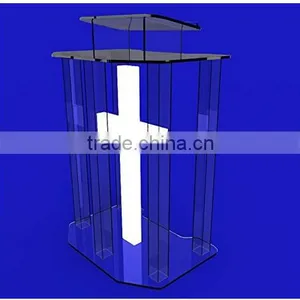 Unassembled Acrylic/lectern/pulpit/lucite/plexiglass/podium/led thumbnail-1