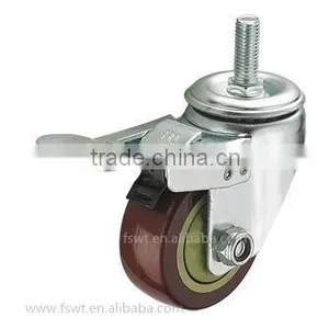 2015 Newest Single Bearing 75mm PVC Industrial Caster Wheel thumbnail-3