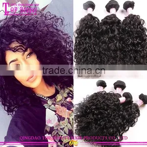 Top Quality 7A Grade Raw Indian Curly Hair Natural Color Curly Human Hair Extensions thumbnail-1