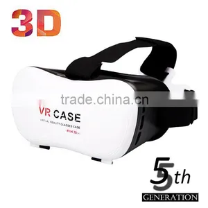 5th VR Case Headmount Virtal Reality Box 3D Glasses for IPhone 6/6 Plus Android Smartphone+Bluetooth Remote Controller thumbnail-1