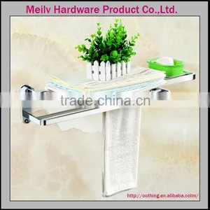 2016-2017 High Quality Bright Silver Aluminium Bathroom Towel Rack Holders thumbnail-1