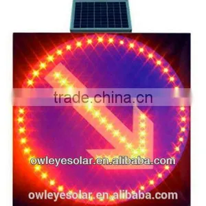 Spuare Solar Traffic Signs/illuminated Traffic Signs/solar Powered Portable Variable me thumbnail-5