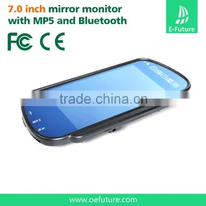 Bluetooth MP5 Car Rearview Mirror Monitor With Touch Screen and 7inch Lcd Display thumbnail-2