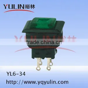 YL6-34 16mm Square Push Button Mini Switch on off 1a thumbnail-1