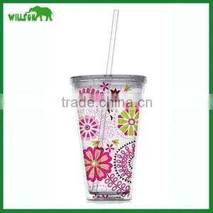 2016 New Design Plastic Insulated Drinking Cup thumbnail-1