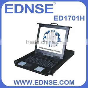 EDNSE ED-1701V-D 1 Port 1U Rackmount KVM Console With 17" TFT LCD thumbnail-1