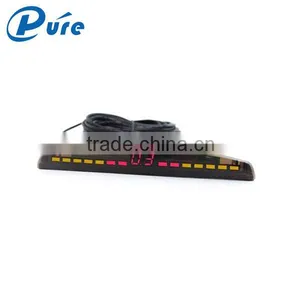 4 Sensors System 12V Car LED Display Parking Reverse Backup Radar Kit With Four-step Bibi Sound Alarm thumbnail-4