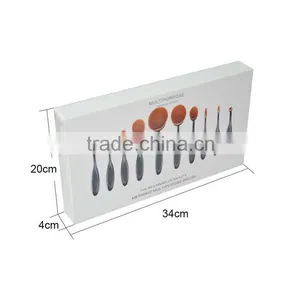 10pcs Set Oval Makeup Brush Cosmetic Foundation Cream Powder Blush Makeup Tool thumbnail-3