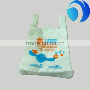 2% EPI Biodegradable Custom Printed Plastic T-shirt Type Charity Bags thumbnail-1