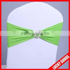 Wholesale Light Purple Spandex Chair Cover Chair Band With Buckle thumbnail-2