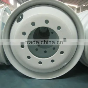 17.5 Steel Truck Wheel Rims / Lock Ring 19.5x6.75 19.5x7.50 thumbnail-6