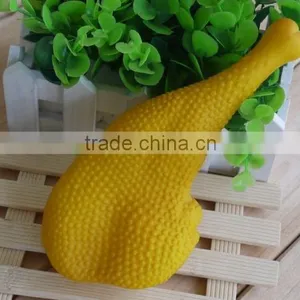 Wholesale Squeak Chicken Drumsticks Shape Chew Toys Soft Squeaky Pet Toys For Dogs thumbnail-1