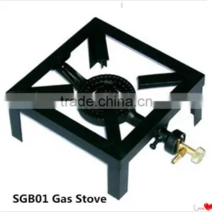 China Factory 3 Burners Gas Cooker Black Steel Gas Burners thumbnail-1