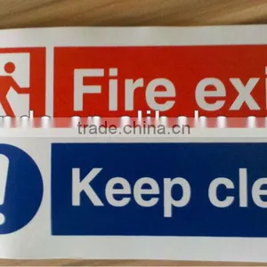 Adhesive Vinyl Sticker Sign/exit Sign thumbnail-1
