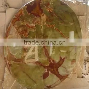 NATURAL COLOR DARK GREEN ONYX TABLE TOPS COLLECTION thumbnail-3