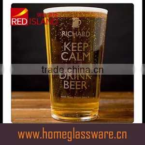 16oz Custom Printed Pint Beer Glass Cup Wholesale thumbnail-1