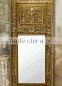 Wooden Classical Hand Carved Wall Mirror, MOQ:1PCS(B70116) thumbnail-1