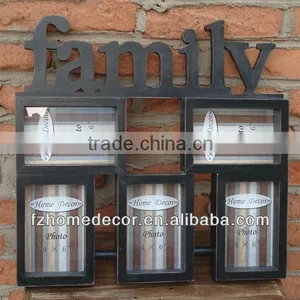 Family Tree Photo Frame With 5 Space and Cutting Words Family thumbnail-1