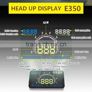 Latest Automotive E350 5.8" Inch Car OBD2 Headup LED OBD2 Display HUD thumbnail-2