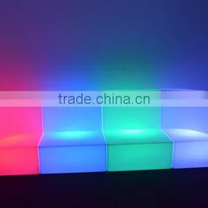 Comfortable Mixed Colorful Couch Led Combination Louge Sofa Set thumbnail-1
