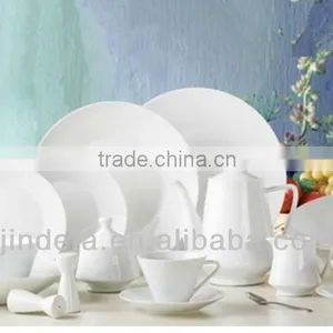 White Fine Porcelain Dinner Set Tableware for Hotel 20pcs 16pcs thumbnail-1