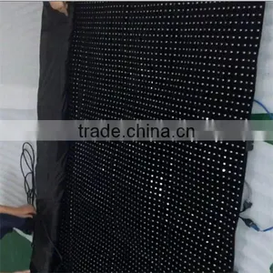 Large P25 Black Fireproof Velvet Fabric Video Curtain Led Display thumbnail-5