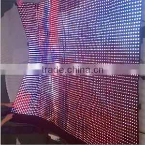 Large P25 Black Fireproof Velvet Fabric Video Curtain Led Display thumbnail-6