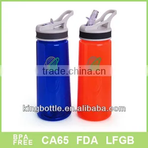 Single Wall Sippy Plastic Drinking Water Bottle thumbnail-1