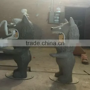 Fiberglass Wolf Statue Figure thumbnail-3