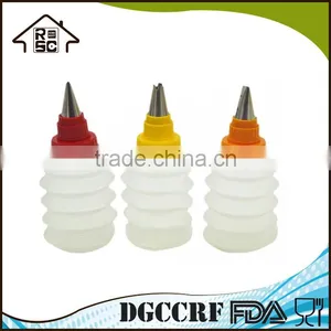 LGFB/FDA 5pcs Cake Squeeze Decorating Tools,Plastic Decorating Cake Tools,Cake Decorate Set thumbnail-4