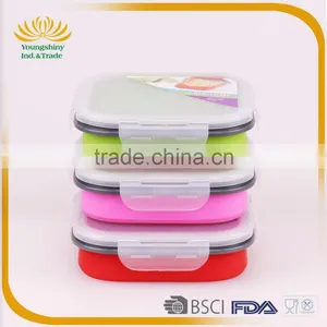 Silicone Collapsible School Lunch Box thumbnail-2