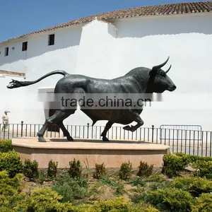 Animal Metal Bronze Garden Lost Casting Wax Bull Statues for Sale thumbnail-1
