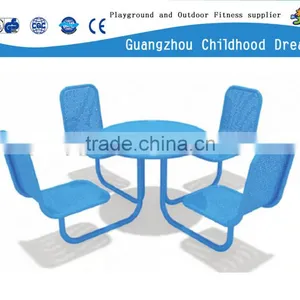 (HD-19509)Picnic Table and Bench by Powdered Metal thumbnail-1