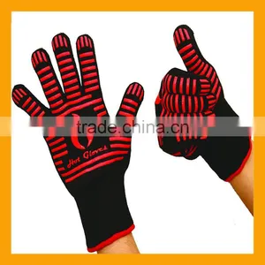 2017 Hot Heat Resistant Cooking Gloves Food Grade Silicone Grips Cooking Gloves thumbnail-1