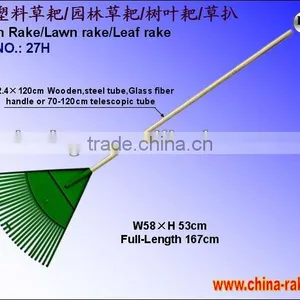 27H Plastic Garden Rake thumbnail-1