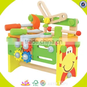 2017 Wholesale Cartoon Baby Wooden Screw Toy W03C020 thumbnail-2
