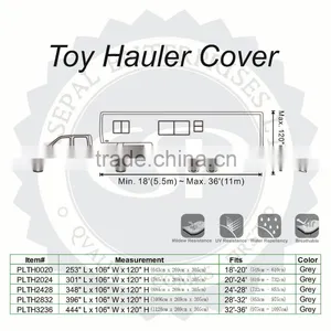 Waterproof 3 Layers Nonwoven Fabric Toy Hauler Trailer Caravan Motorhome RV Cover thumbnail-2