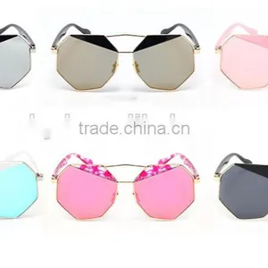 2016 New Fashion Dazzle Colour Hexagon Sunglasses Fine Really Membrane Cycling Beach Sunglasses Outdoor Sports Mirror thumbnail-6