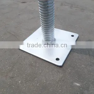 Ladder Scaffolding Parts Adjustable Pipe Screw Jack Base thumbnail-3