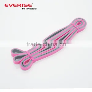 2017 New Developed Double Layer Double Color Fitness Latex Resistance Band thumbnail-6