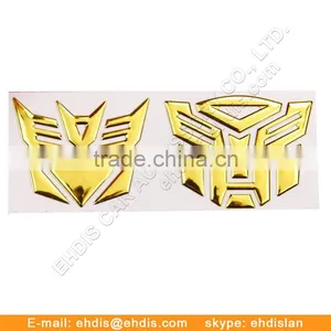 3D PVC Badge Chrome Car Emblem Chrome Auto Sticker Badge Emblem thumbnail-1