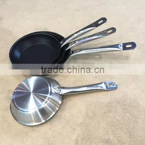 Factory Wholesale Custom Stainless Steel Non Stick Non-stick Oild Free Frying Pan for Pancake thumbnail-5