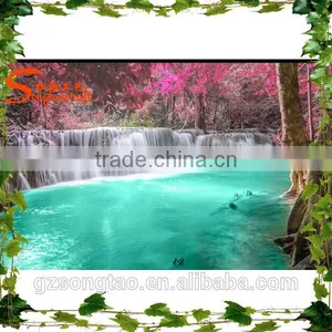 China Manufacturer Park Wholesale Waterfall Outdoor Design Artificial Waterfall Fountain thumbnail-1