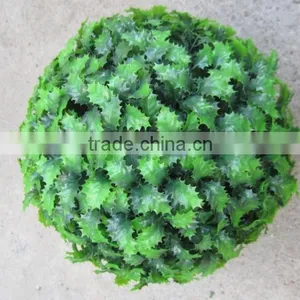 30CM Plastic Artificial Topiary Grass Ball/Holly Ball/Hanging Holly Grass Ball thumbnail-1