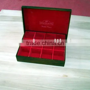 Wooden Tea Box With 16 Compartments thumbnail-1